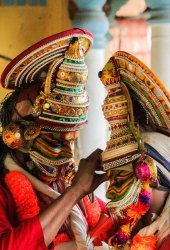 colourful, artistic, actor, art gallery, dancer, people, sleeve, performance, dark, dark background, entertainment, tribal people, face paint, trading, traditional, night sky, night club, costume, standing, dramatic portrait, drama, theater, event, festivals