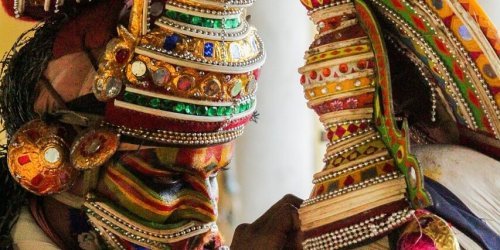 colourful, artistic, actor, art gallery, dancer, people, sleeve, performance, dark, dark background, entertainment, tribal people, face paint, trading, traditional, night sky, night club, costume, standing, dramatic portrait, drama, theater, event, festivals